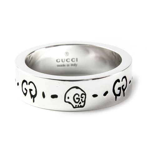 gucci 476900 j8400 0701|Gucci Ghost Ring Small Silver .